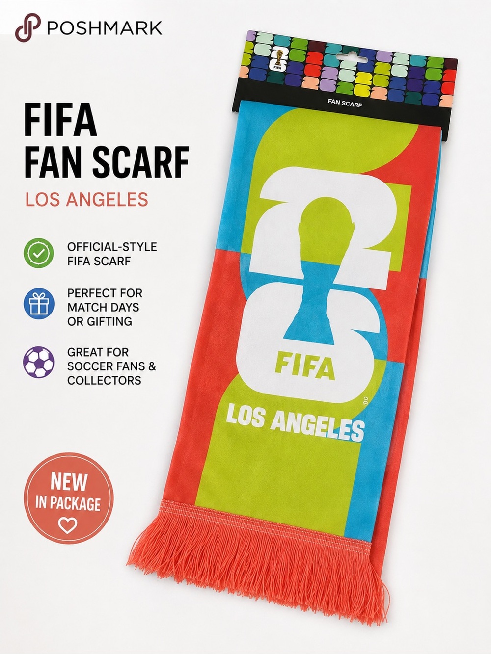 FIFA Los Angeles Fan Scarf – New in Package